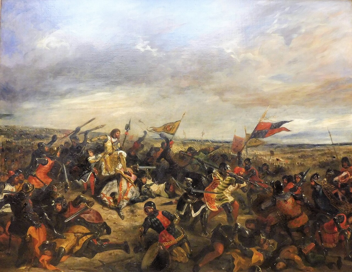 "Битва при Пуатье" Эжена Делакруа. 1830 год.