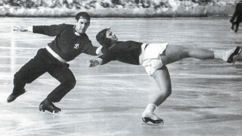     Советские фигуристы Игорь Москвин и Майя Беленькая