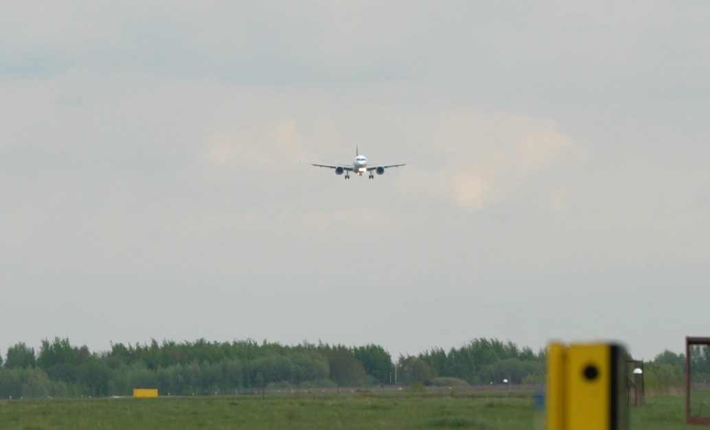 Посадка в жуковском. Кадры ОАК