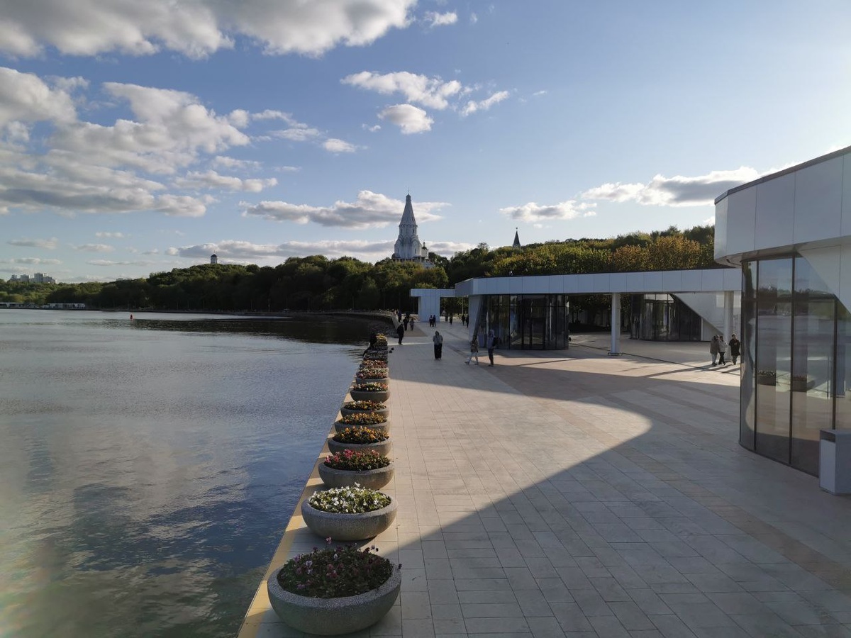 Новая набережная в Коломенском