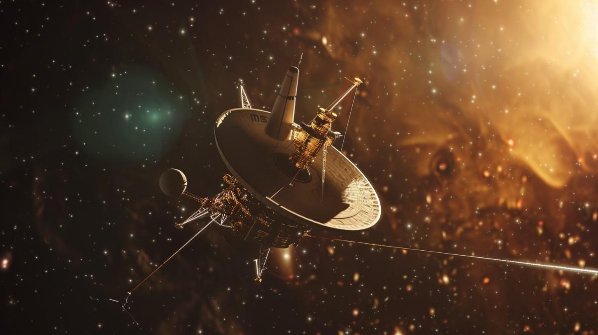 «Вояджер» на фоне космических далей