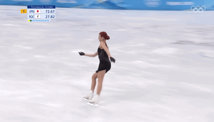 Степ-аут на четверном тулупе