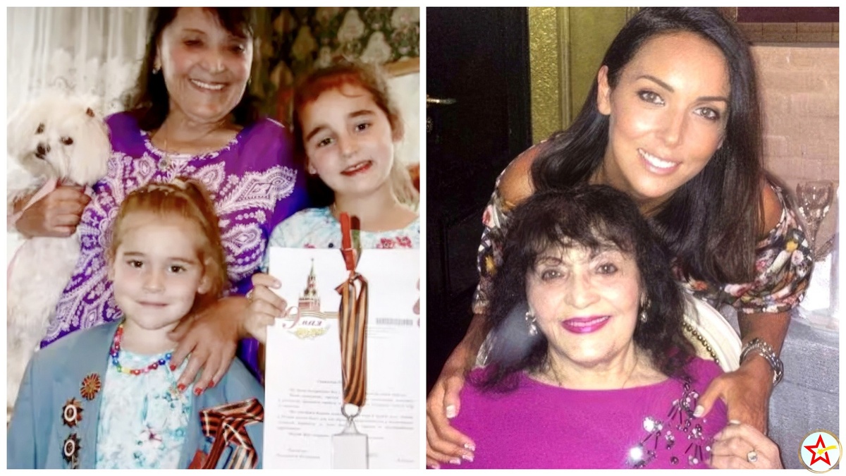 Бабушка Алсу с правнучками