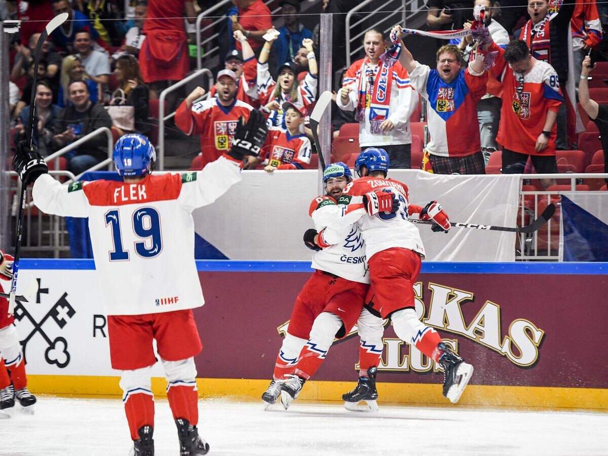    Хоккеисты сборной Чехии на чемпионате мира 2023 года© пресс-служба сборной Чехии по хоккею