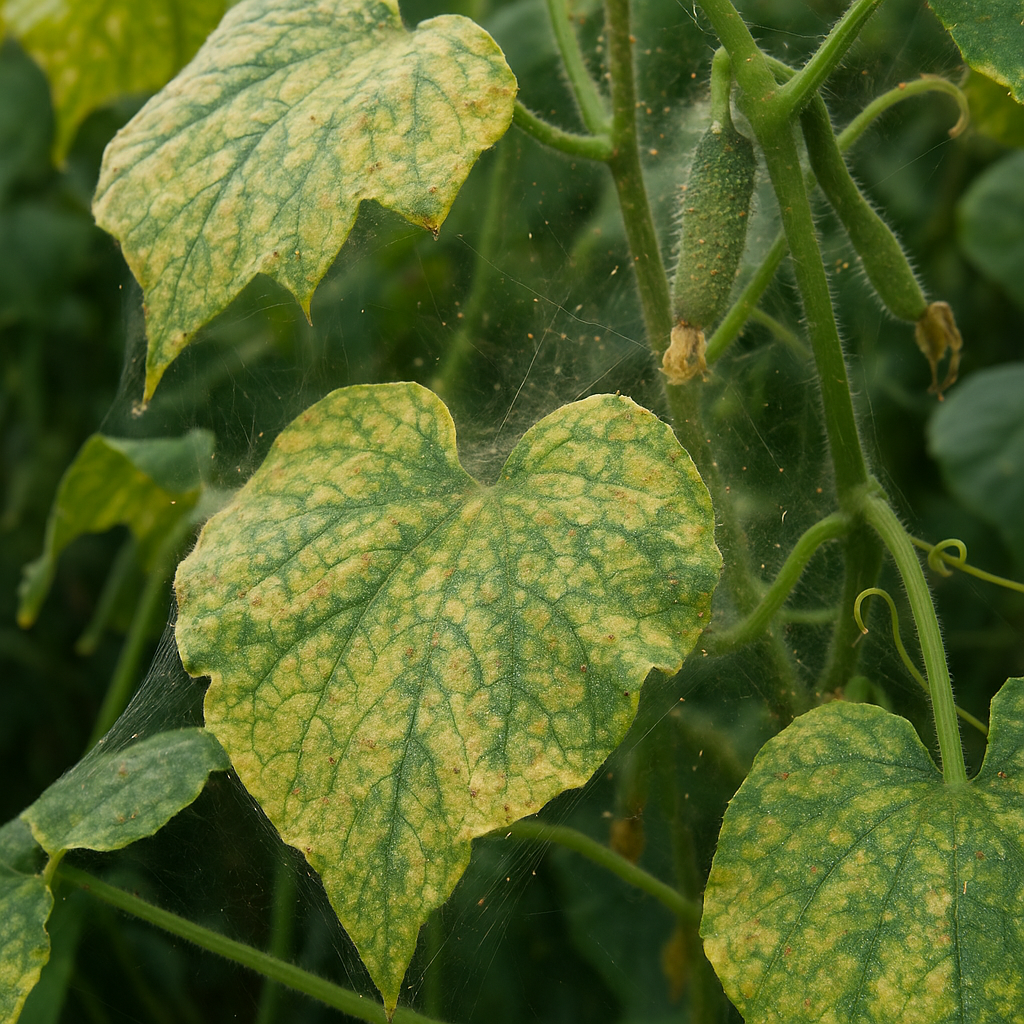 Клещи на огурцах