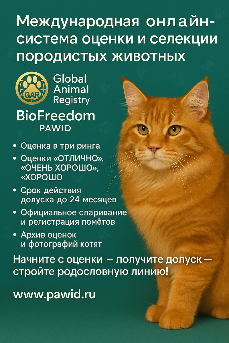 BIOFREEDOM — ИННОВАЦИОННАЯ ПРОГРАММА РАЗВЕДЕНИЯ В GAR ПО СИСТЕМЕ PAWID