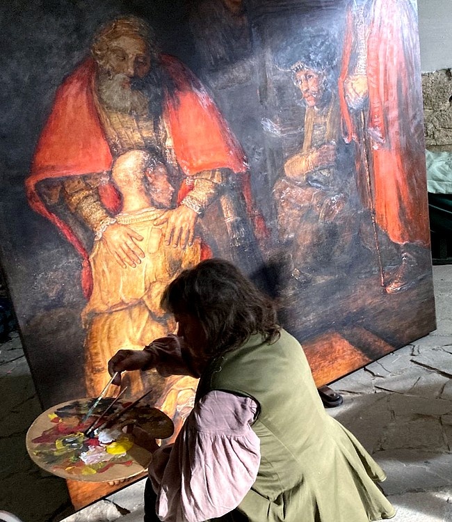 Григорий Юхненко в роли Рембрандта