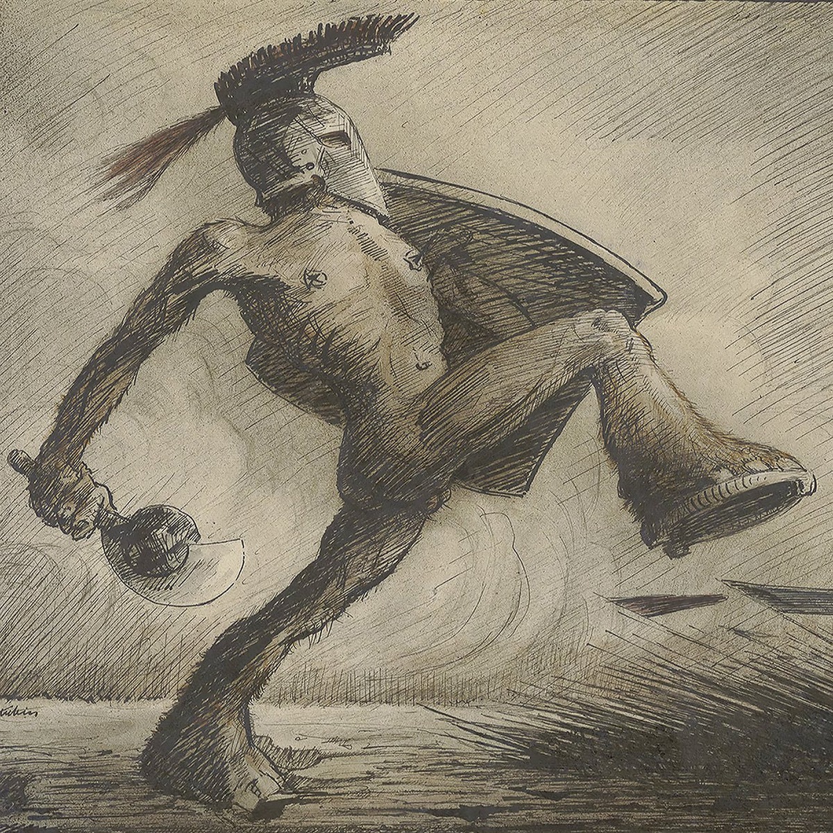 Работа Альфреда Кубина «Война» (около 1918 года).
Фото: Eberhard Spangenberg, München/Bildrecht