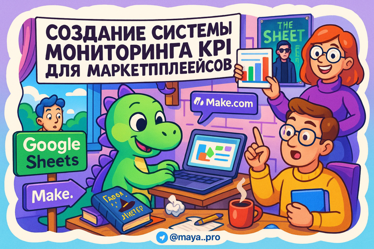    Создание системы мониторинга KPI для маркетплейсов: как Google Sheets и Make.com изменят ваш бизнес навсегда Артур Хорошев