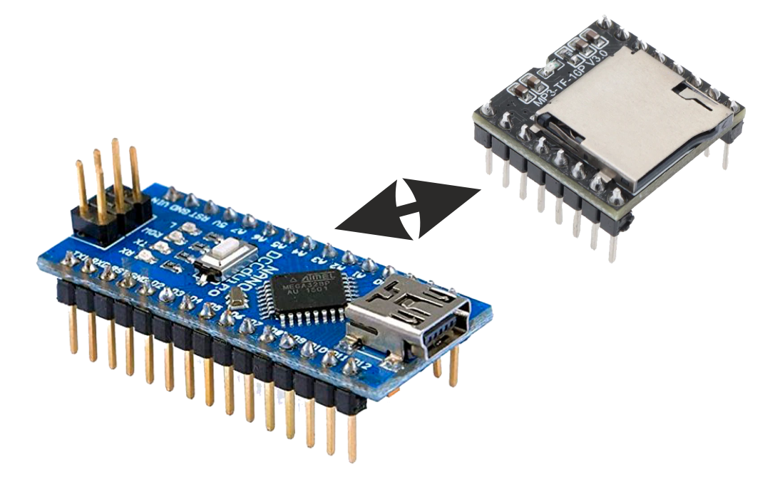 Подключение и управление DFPlayer Mini (MP3-TF-16P) к Arduino Nano