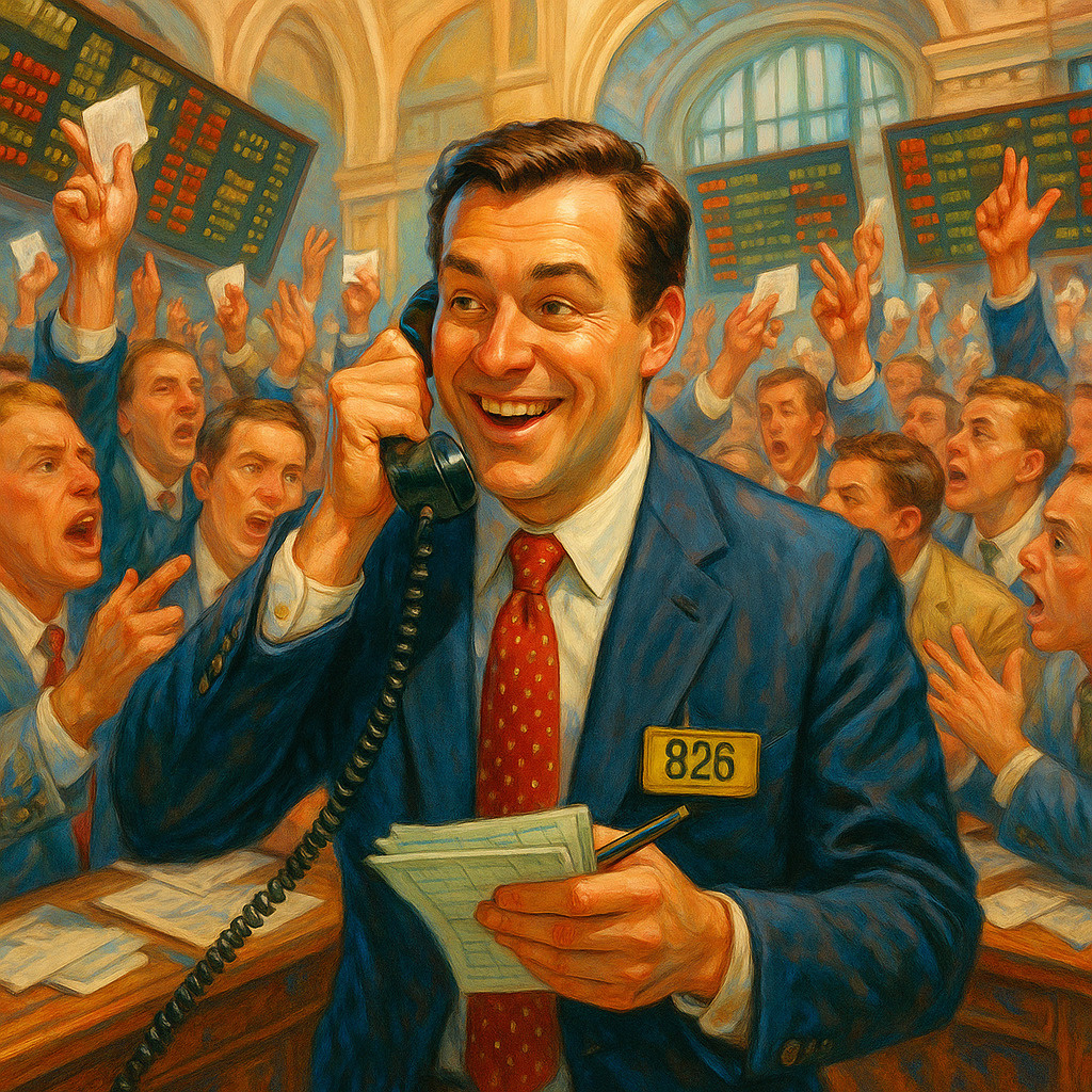 Биржевая яма, прием заявок брокера