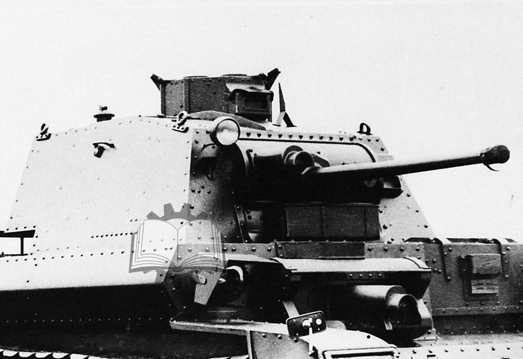 Опытный, макетный образец 2-фунтовой пушки в Medium Tank A7E3, датирован 1934 годом.