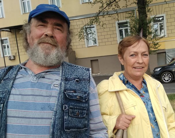 Слово о Викторе Петрове // На фото: Виктор Петров, Нина Стручкова // Фото Лидии Сычёвой