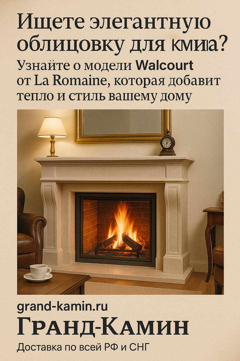    Каминная облицовка от La Romaine: как стильно создать уют и тепло в вашем доме с помощью натуральных материалов Kamin