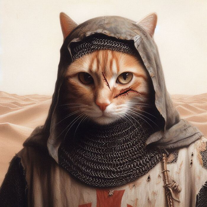 Базилиус Каррасий в форме Таплиера. Реконструкция нейросети OpenAI по найденным в архивах ордена портретам