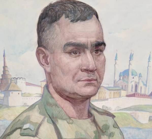    Боец с позывным Рим. Художник Ксения Козлова. Фото:  АиФ/ Ольга Любимова