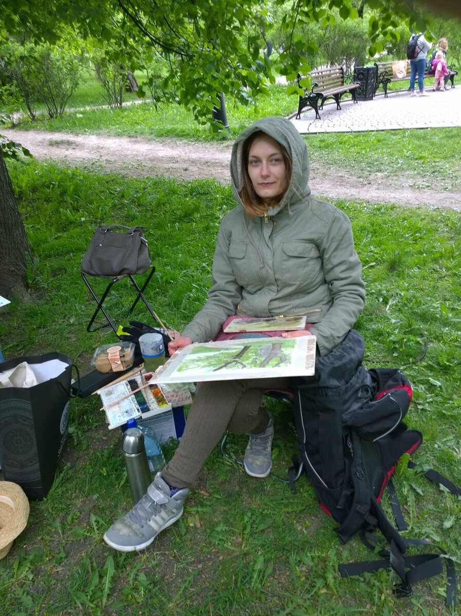 Пленер в рамках обучения в Московском художественном лицее МАХЛ РАХ