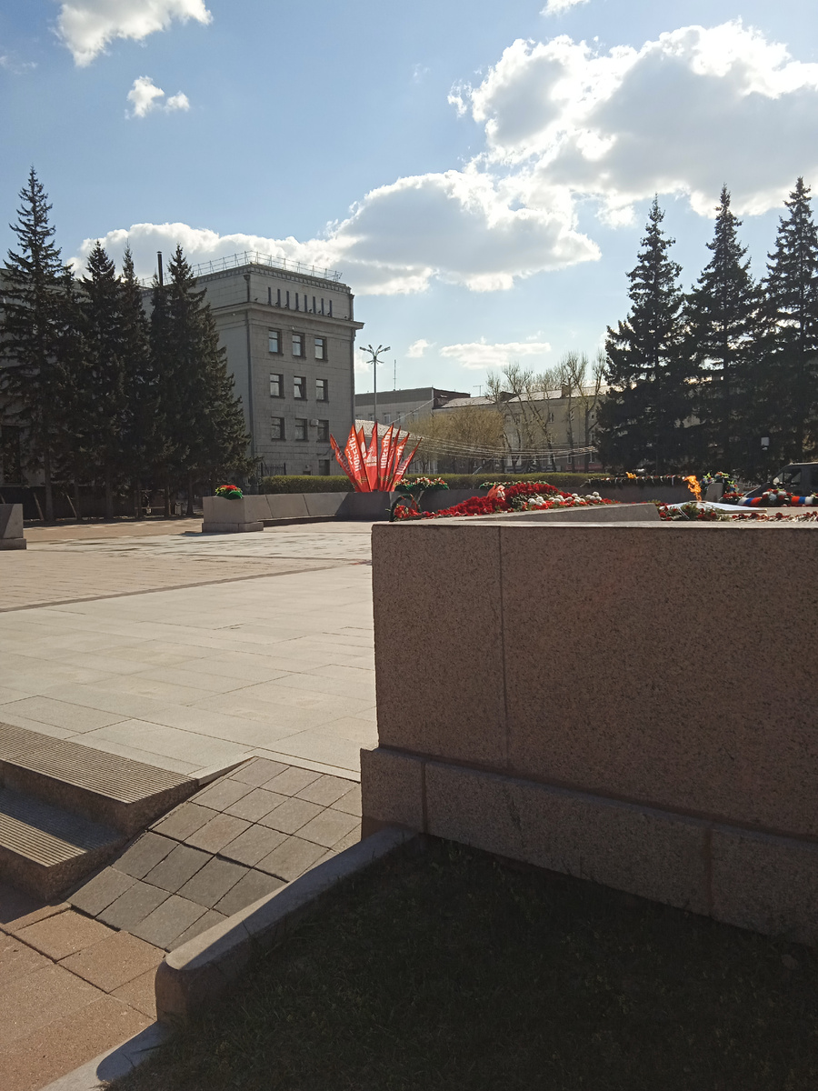 Вечный огонь в Иркутске.