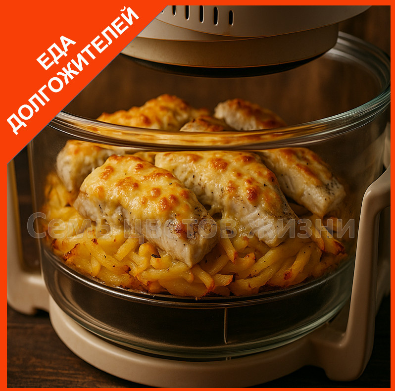 Готовое угощенье с минтаем в аэрогриле.