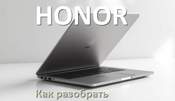 
Как разобрать ноутбук HONOR и почистить самому