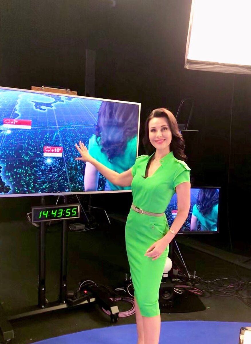 На фото: ведущая прогноза погоды на канале ТВЦ Наталия Зотова  