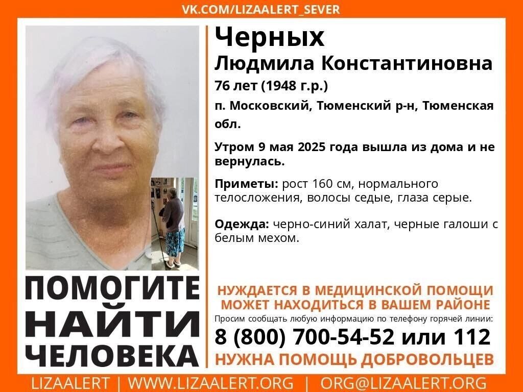     Источник: ЛизаАлерт Тюмень