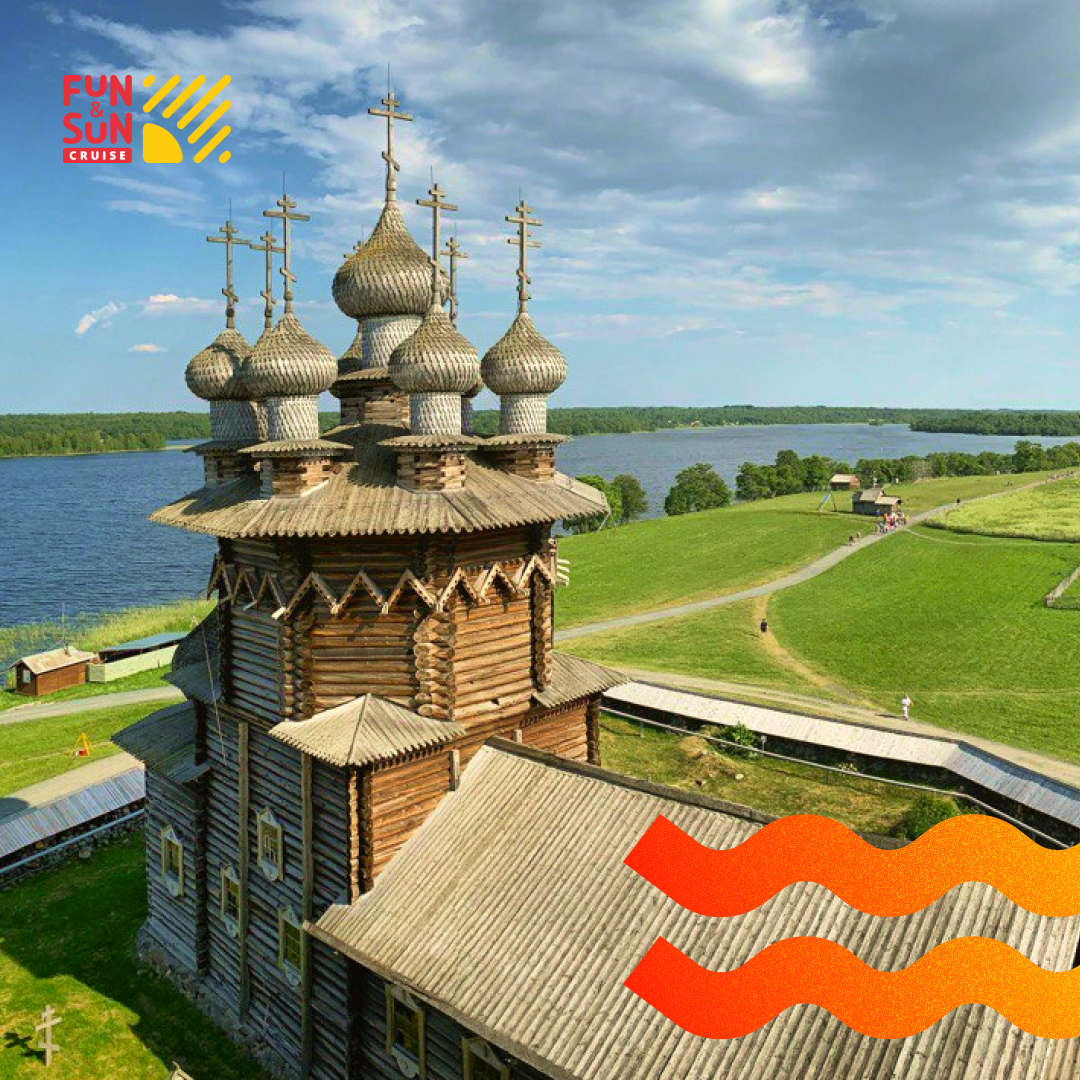 Одна из остановок круиза — Кижи