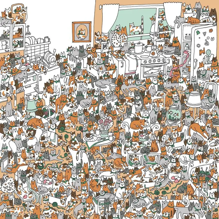 Кошкин художник: найди модель с картины! 🎨