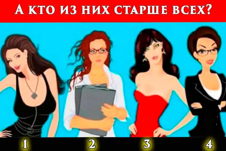 Разгадай тайну возраста: найди самую старшую!