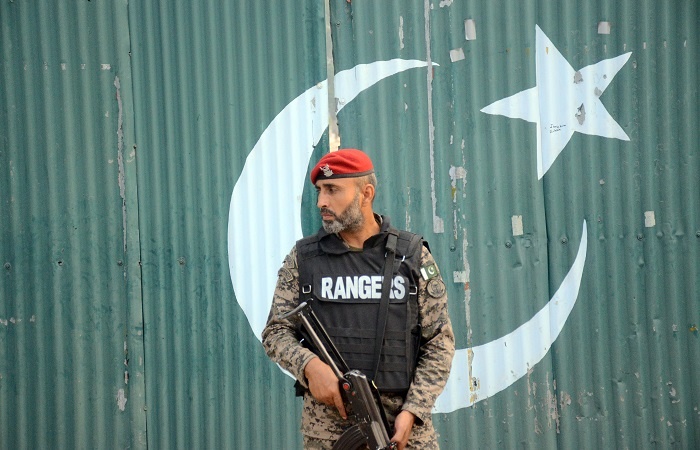    MURIDKE, PAKISTAN, MAY 07: Soldiers take security measures near the damaged mosque situated at health and education complex which was hit by Indian strike in Muridke, near Lahore, Pakistan, on May 07, 2025 (Photo by Muhammed Ali/Anadolu via Getty Images) Anush - Test