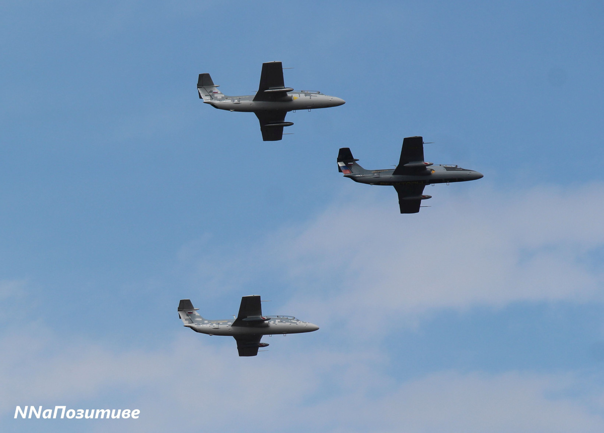 Воздушный парад в Нижнем Новгороде