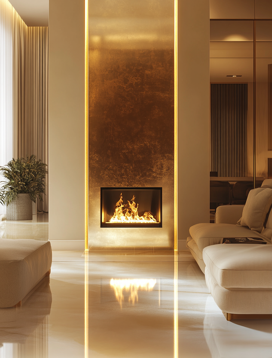    Электрический камин Venice: комфорт и уют в каждом доме с очагом Opti-Myst Danville Brass Kamin