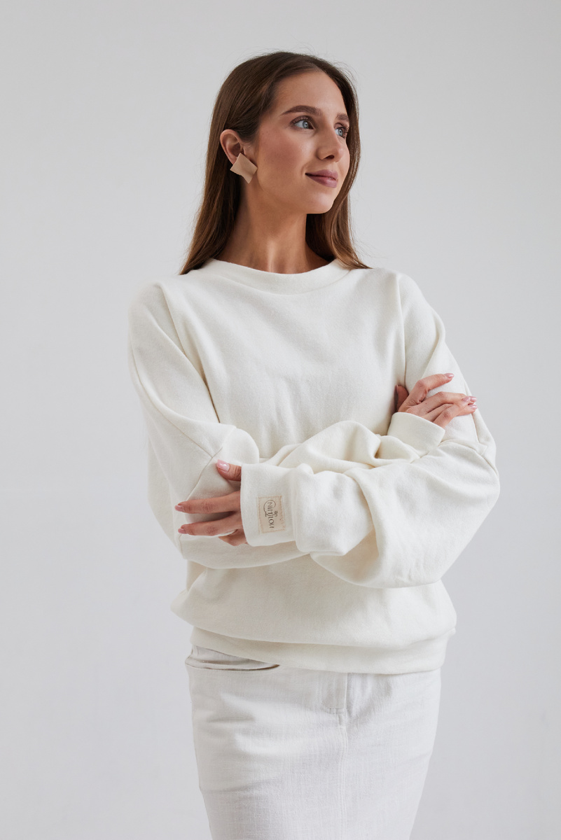 Свитшот из органического хлопка и конопли 🍀