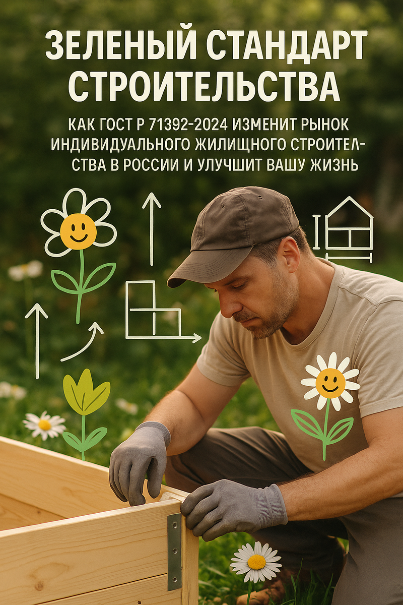    Зеленый стандарт строительства: как ГОСТ Р 71392-2024 изменит рынок индивидуального жилищного строительства в России и улучшит вашу жизнь