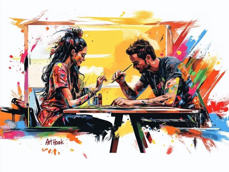    Парное рисование для влюбленных: откройте новый язык чувств и создайте уникальную историю любви на холсте Art-Hook.Ru