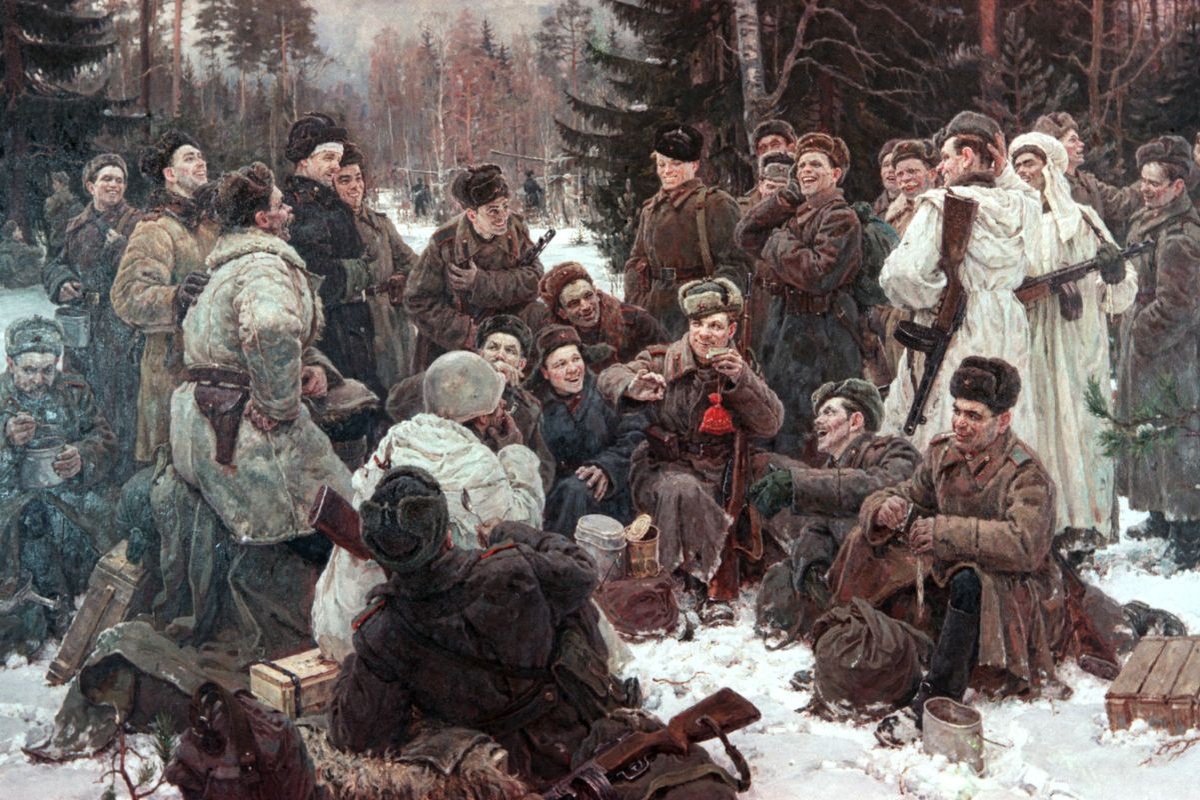    Ю. Непринцев. Отдых после боя. 1955 год. / РИА Новости.