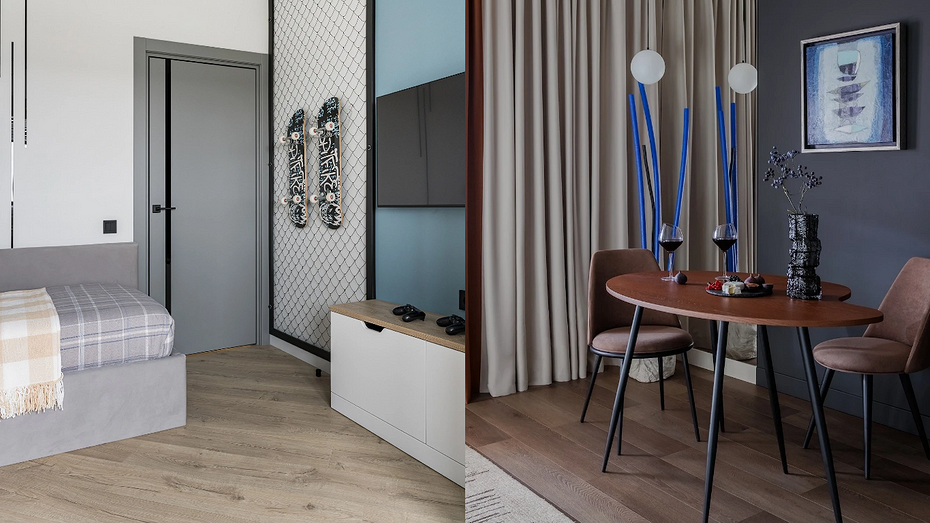 Слева проект Юлии Лезовой. Справа проект Олеси Лещенко