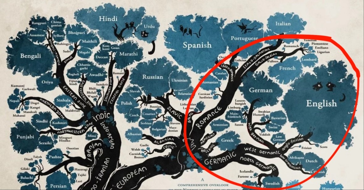 Древо индоевропейских языков