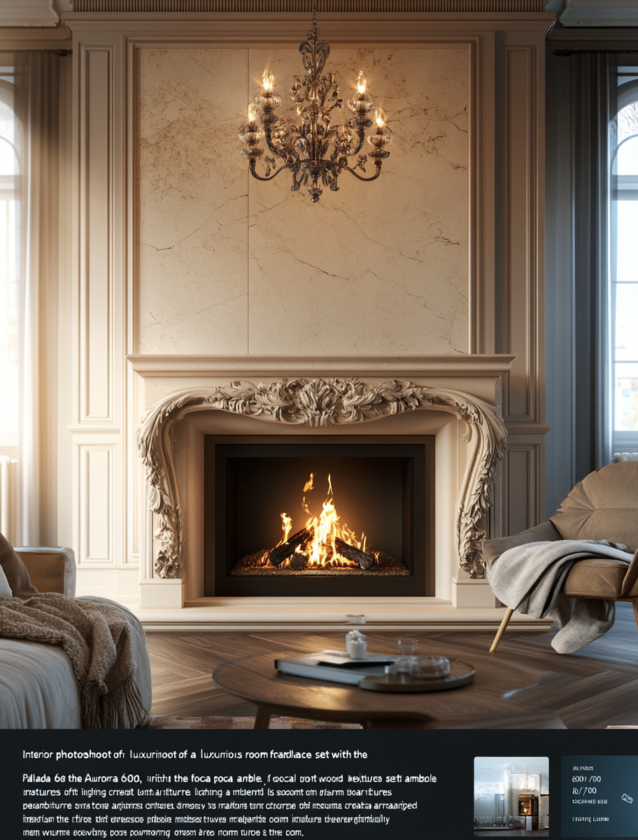    Каминокомплект Паллада 600/700 с топкой Аврора 600: создайте атмосферу уюта и тепла в вашем доме за рулем высшего качества и дизайна Kamin