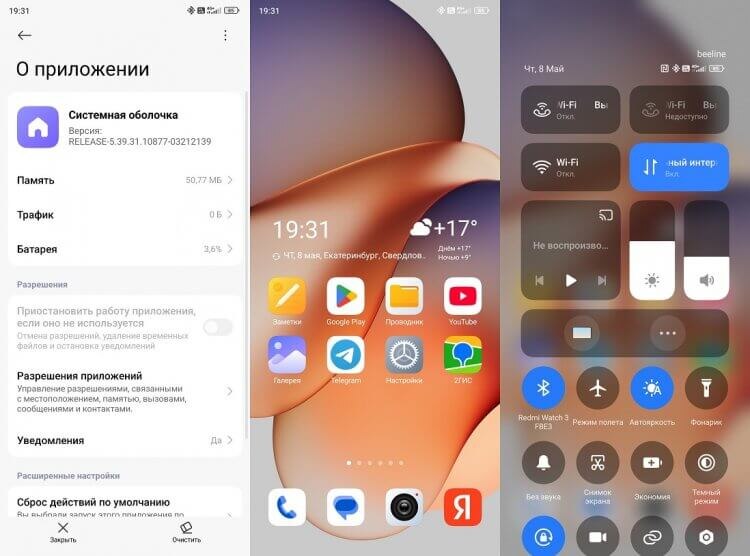    Системная оболочка — главное приложение Xiaomi