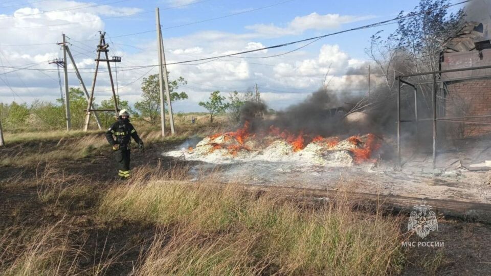    Пожар в Славгороде. Источник: t.me/mchs_altkray