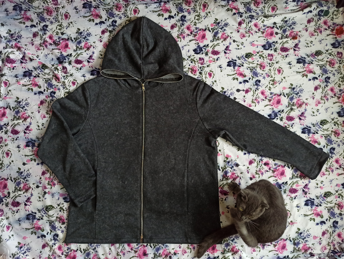 Толстовка мужу из линяйки варёнки