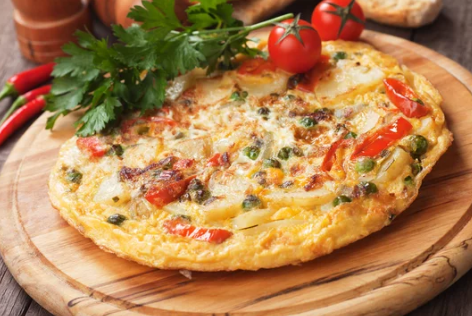 Омлет с овощами