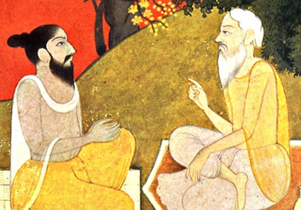 Гуру и ученик. Картинка из Дзена.