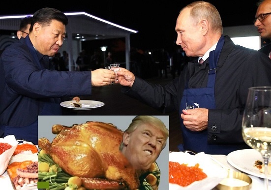  Возможно, что Трамп ничей, просто у него нет никаких козырей, и опытные игроки его постоянно обыгрывают. 