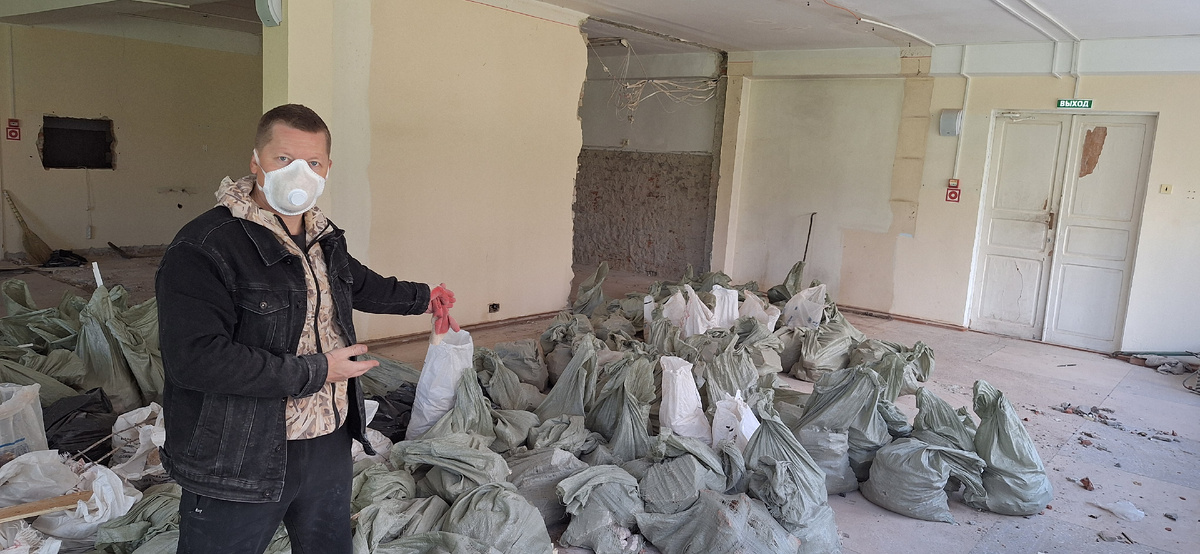 Демонтаж,страшная вещь 