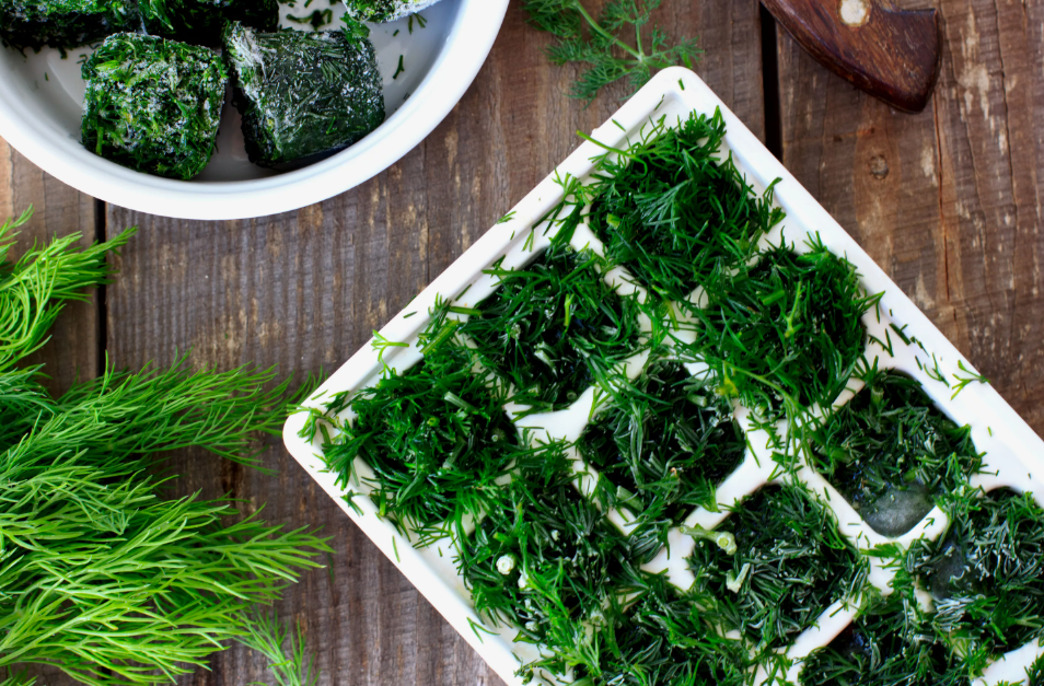 Порционная заморозка зелени. Источник фото cleverpinkpirate.com