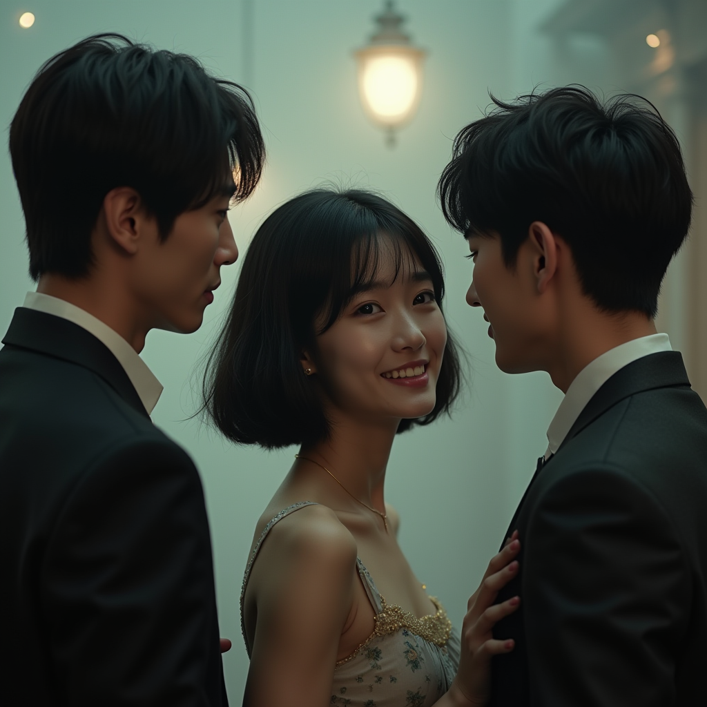 Писательница и два актёра