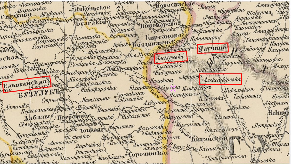 Карта начала ХХ в.