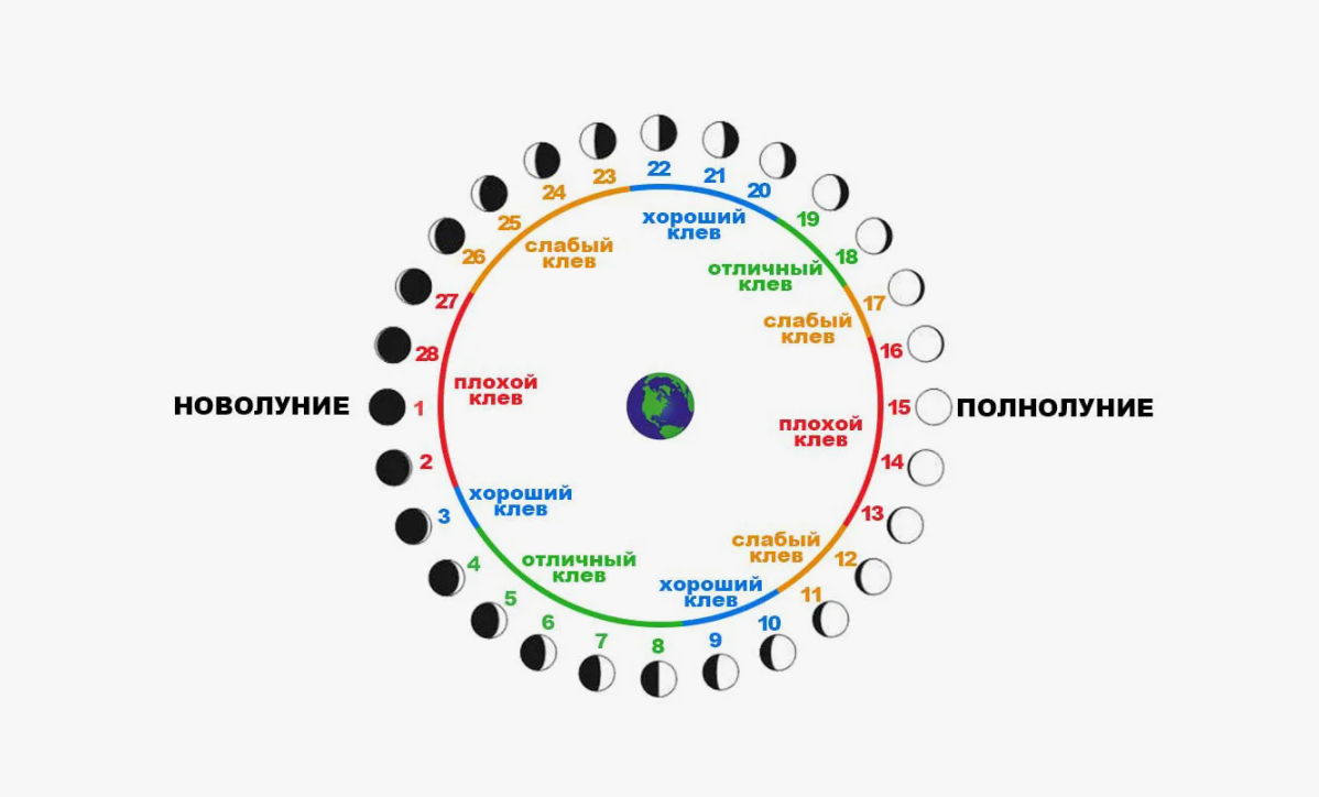 Лунный календарь рыболова. Источник фото rybalka.online
